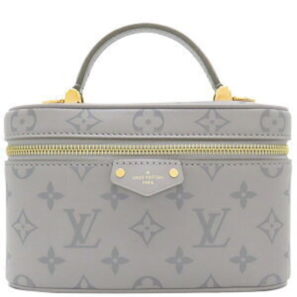 Louis Vuitton Vanity Chain Pouch Calfskin Trianon Gray Bag
